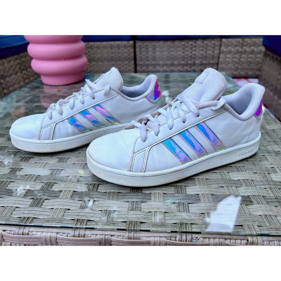 adidas Other - Adidas Holographic Stripe Sneakers Kids Size 5Y